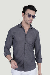 Albin Grey Knitted Shirt