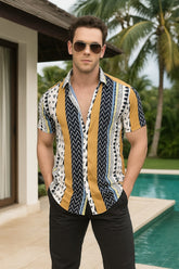 Caspian Multi Viscose Print- Resort Shirt