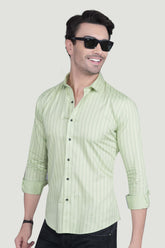 Patrick Green Cotton Striped Shirt