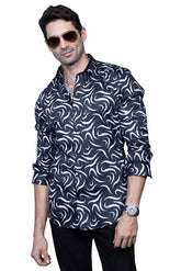 ashtone-geometric-black-abstract-printed-shirt