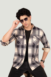 bastian-cream-checks-corduory-shirt
