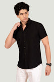 Henry Black Knitted- Resort Shirt
