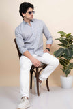 Daniel Grey Pure Linen Shirt Solid
