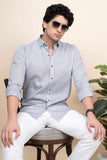 Daniel Grey Pure Linen Shirt Solid