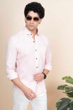 Max Pink Pure Linen Shirt Solid