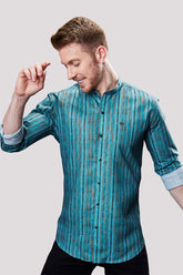 darian-blue-stripe-printed-shirt