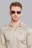 elegant-arkadi-cream-print-check-shirt