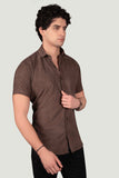 elegant-carter-brown-textured-solid-shirt