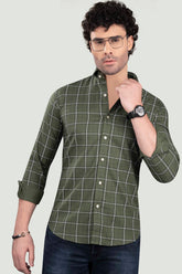elijah-green-cotton-check-shirt