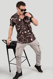 exclusive-lance-brown-viscose-print-resort-shirt