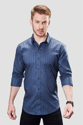 kenneth-blue-stripe-printed-shirt
