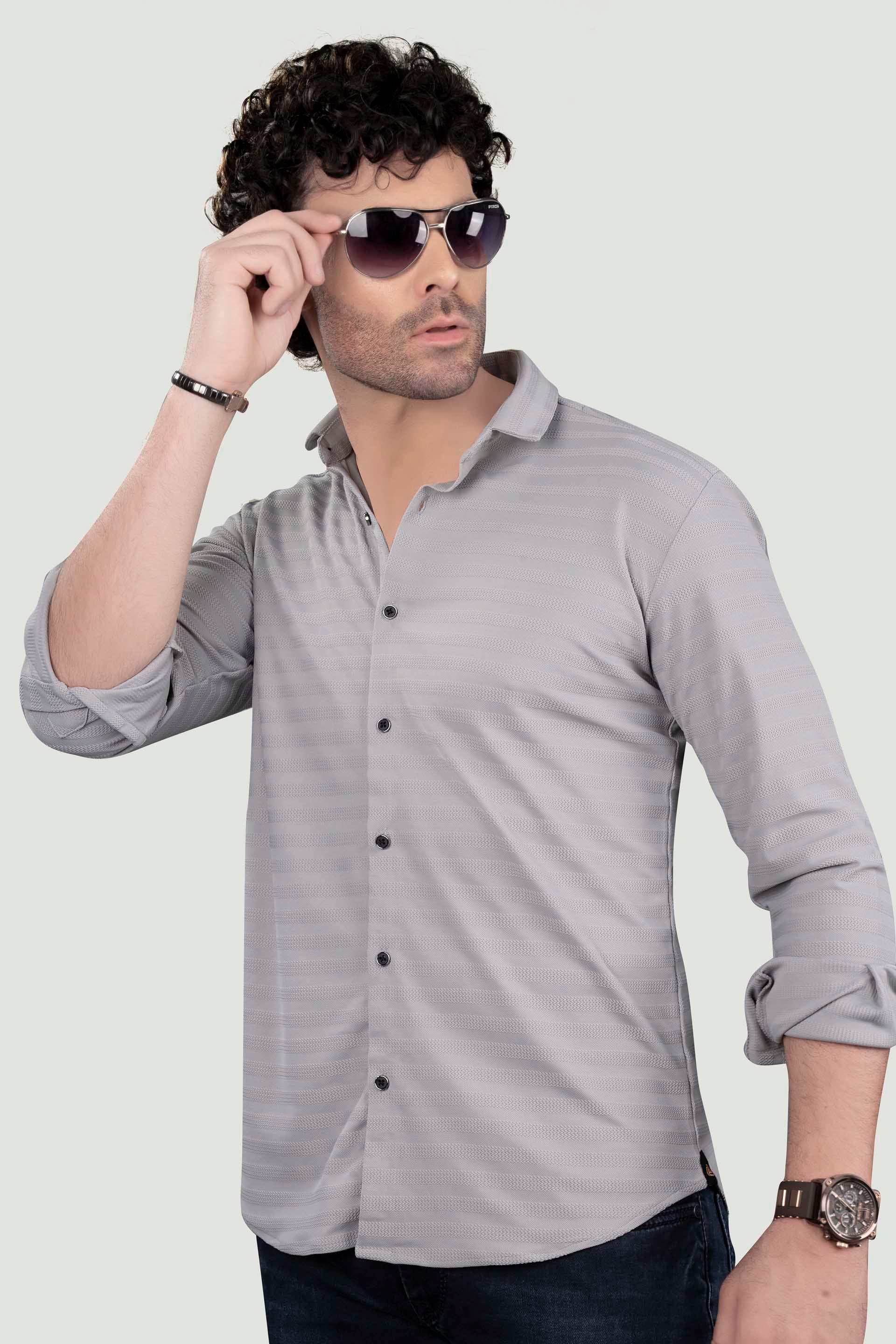 lucas-grey-lycra-knitted-striped-shirt