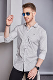 radiant-anton-grey-print-check-shirt
