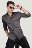 refined-gaspare-black-solid-shirt