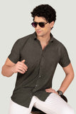 Stylish Kane Green Knitted Resort Shirt