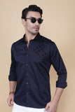 Lucy Purple Cottton Solid Shirt