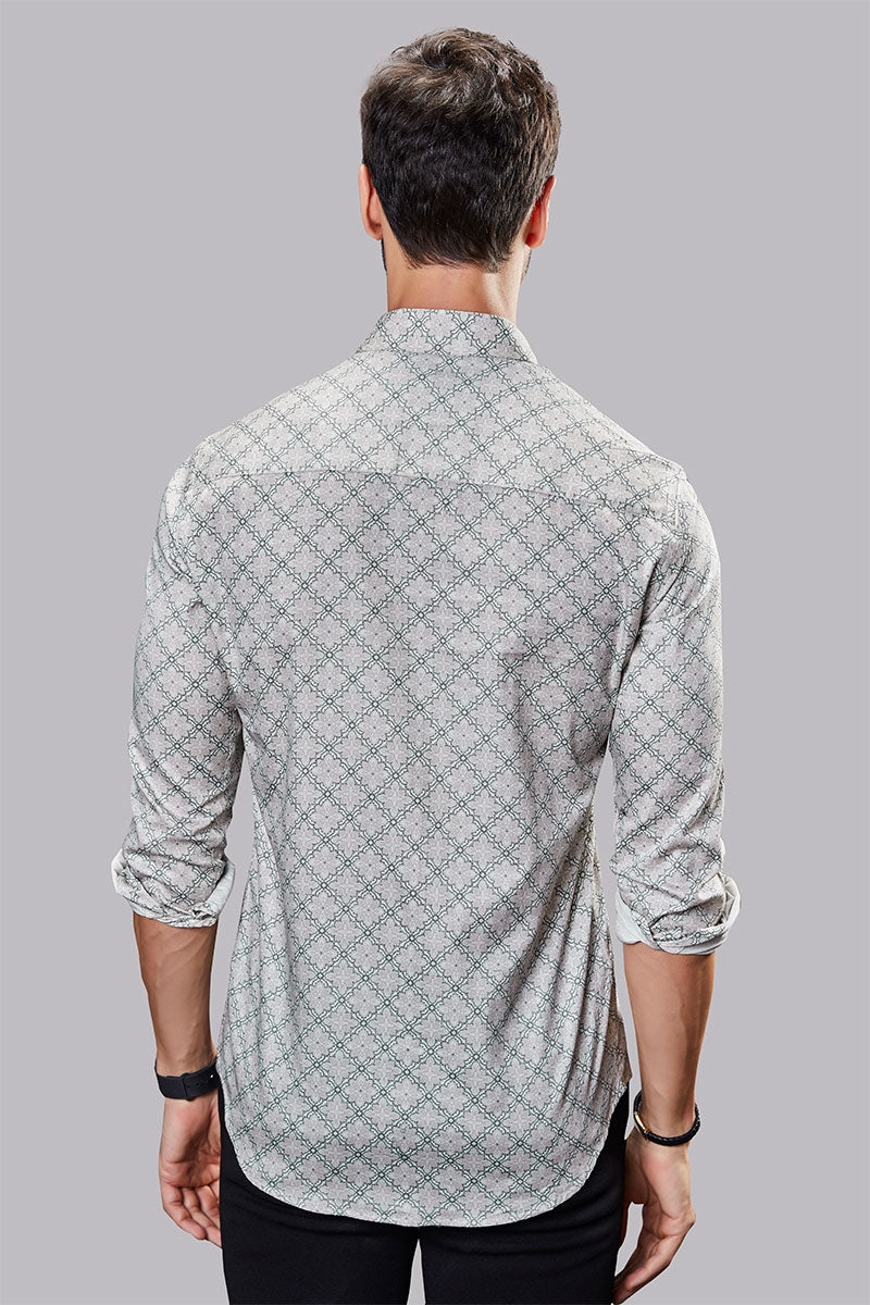 Walter Grey Checkered Print