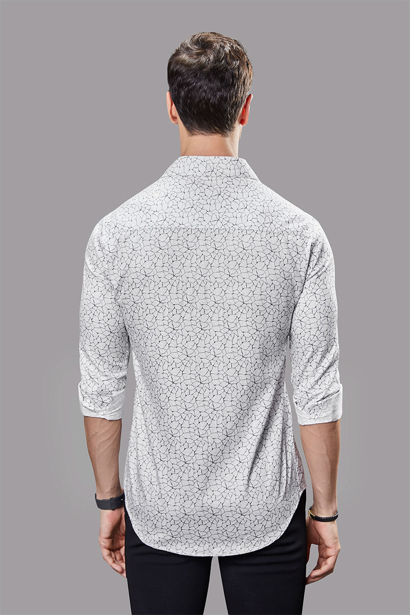 Tapio White Geometric Print