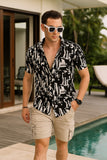 Ambrose Black Viscose Print - Resort Shirt