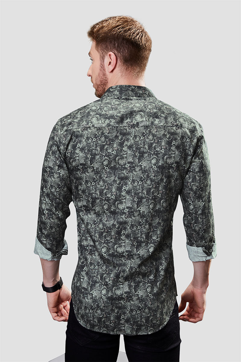 Grigori Green Paisley Print