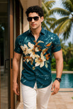 Mason Green Viscose Print- Resort Shirt
