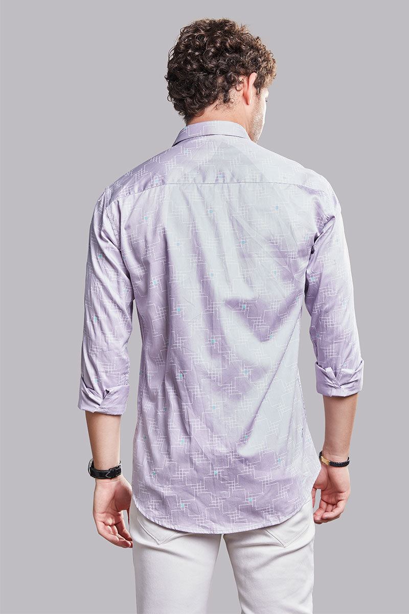 Dimitri Violet Geometric Print