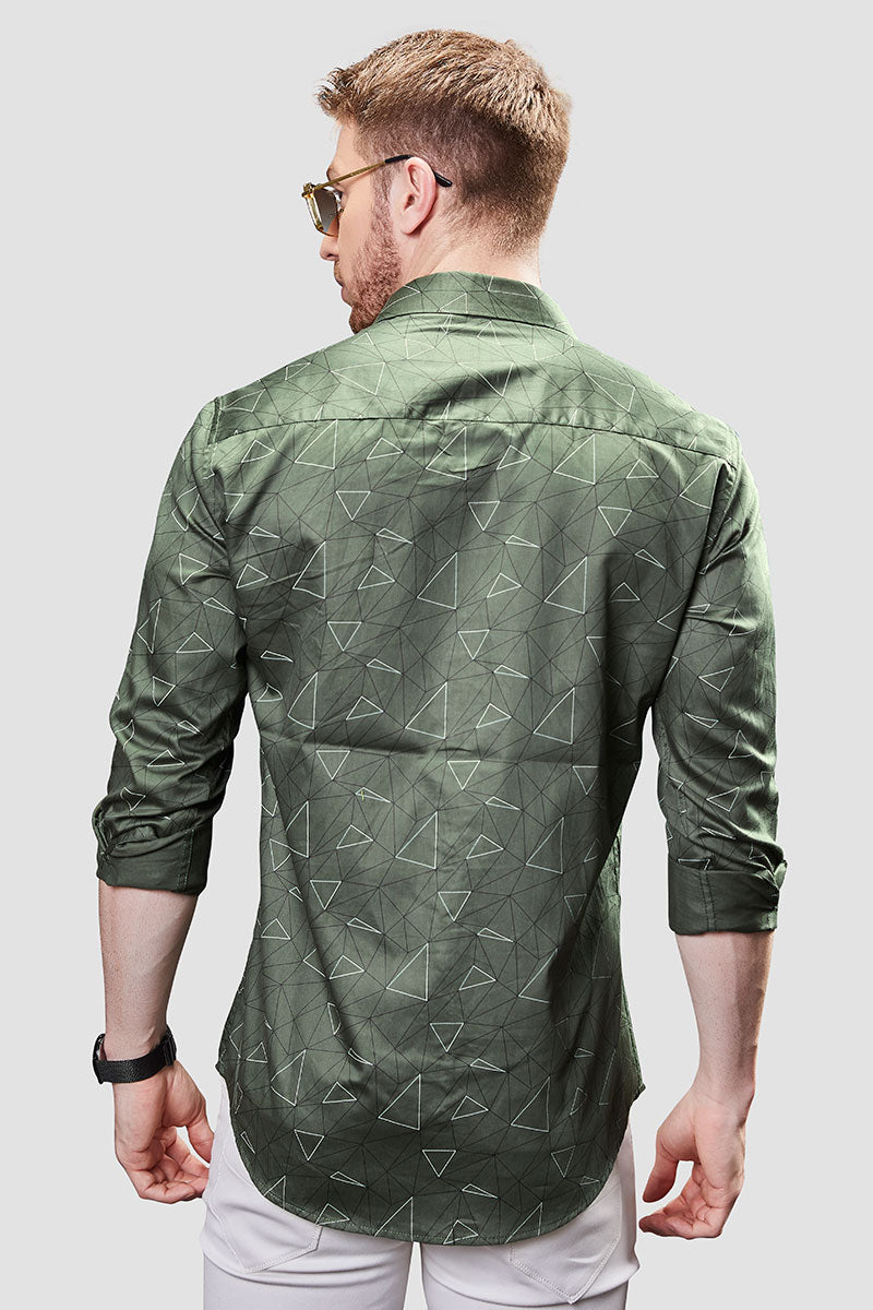 Lorenzo Green Geometric Print