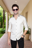 VANILLA BEIGE PARTY WEAR SHIRT