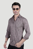 Rian Grey Cotton Printed Shirt