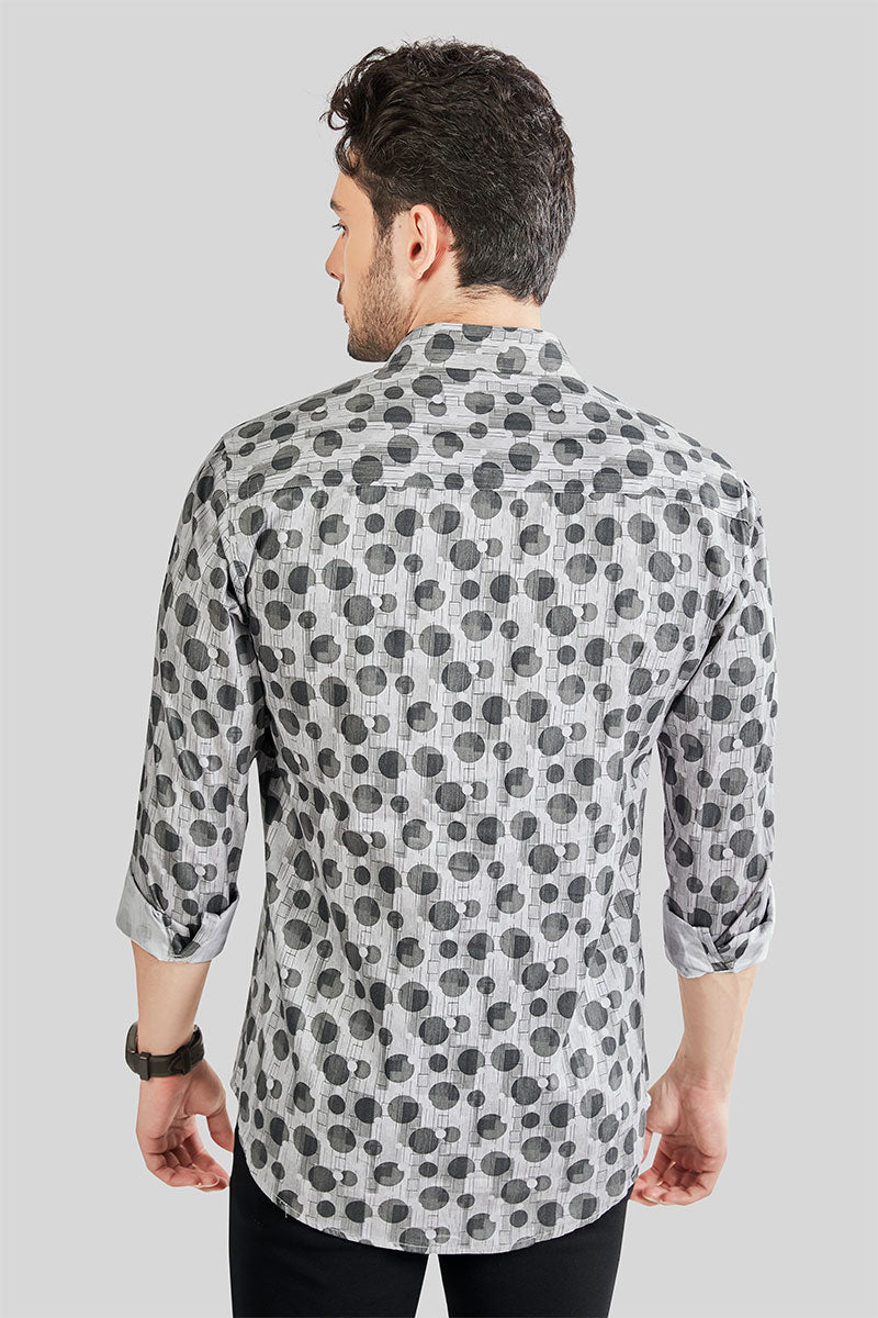 Werner Grey Geometric Print