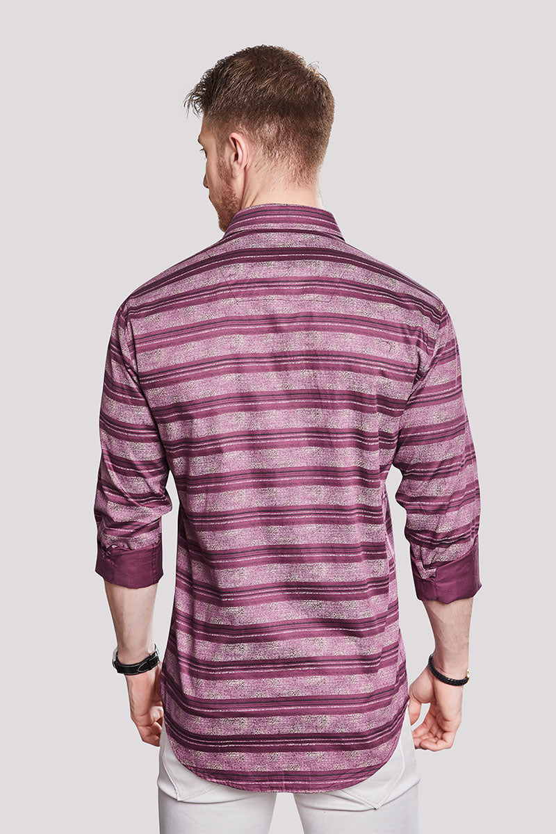 Alessandr Pink Stripe Print