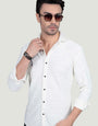 Anton White Knitted Shirt