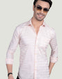 Daniel Pink Cotton Striped Shirt