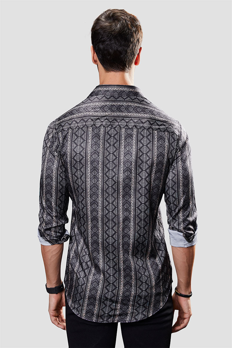 Emerson Black Stripe Print