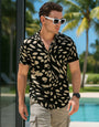 Bridger Black Viscose Print - Resort Shirt