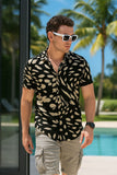 Bridger Black Viscose Print - Resort Shirt