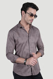Rian Grey Cotton Printed Shirt