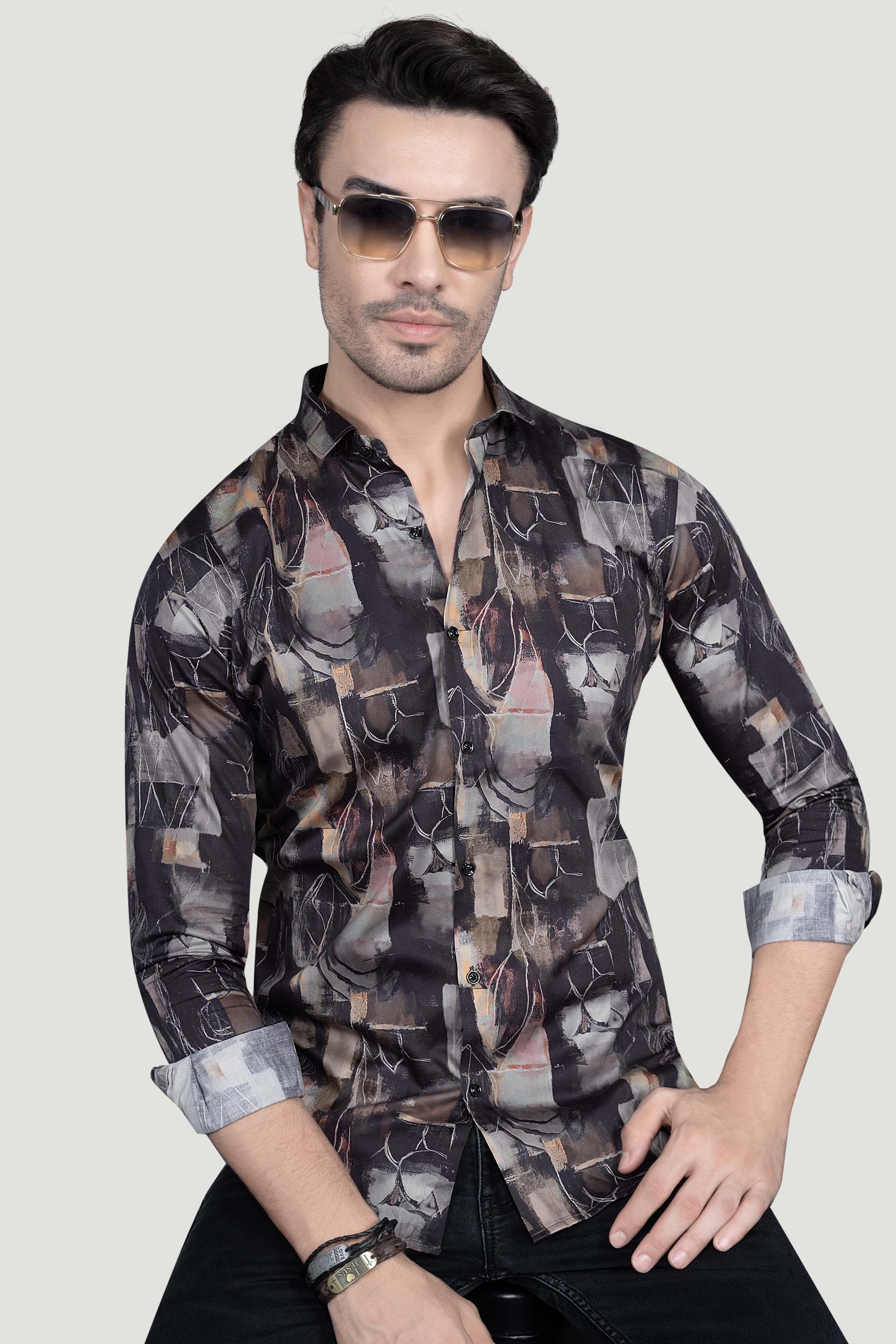 Kadius Multi Cotton Printed Shirt