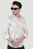 Nikon Cream Cotton Printed Shirt