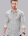 Ethan Grey Checkered Print