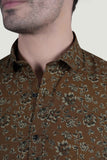 Oliver Brown Cotton Floral Printed Shirt