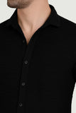 Noir Black Knitted Shirt