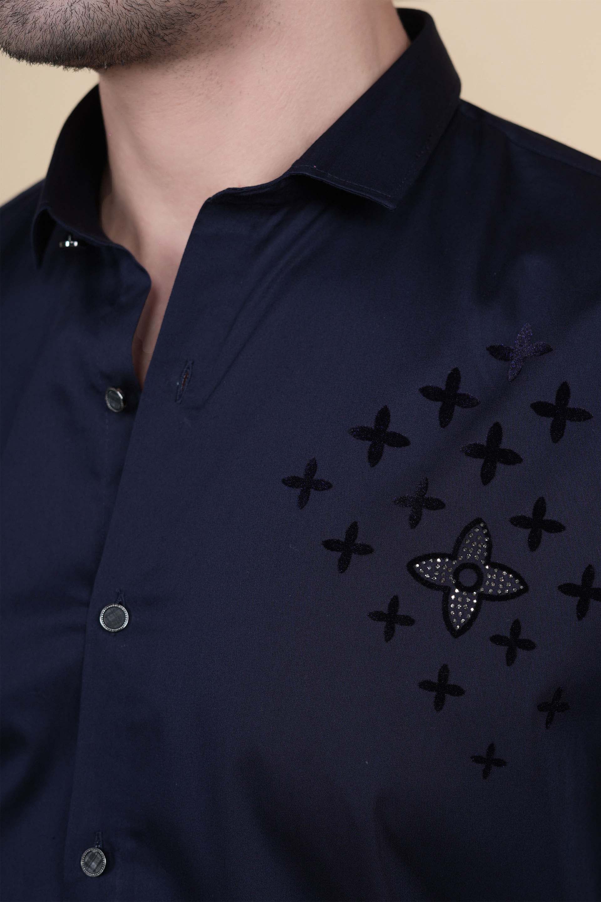 Lucy Purple Cottton Solid Shirt