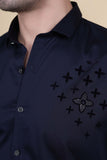 Lucy Purple Cottton Solid Shirt