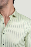 Patrick Green Cotton Striped Shirt