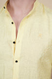 Oliver Yellow Linen Solid Shirt
