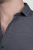 Albin Grey Knitted Shirt