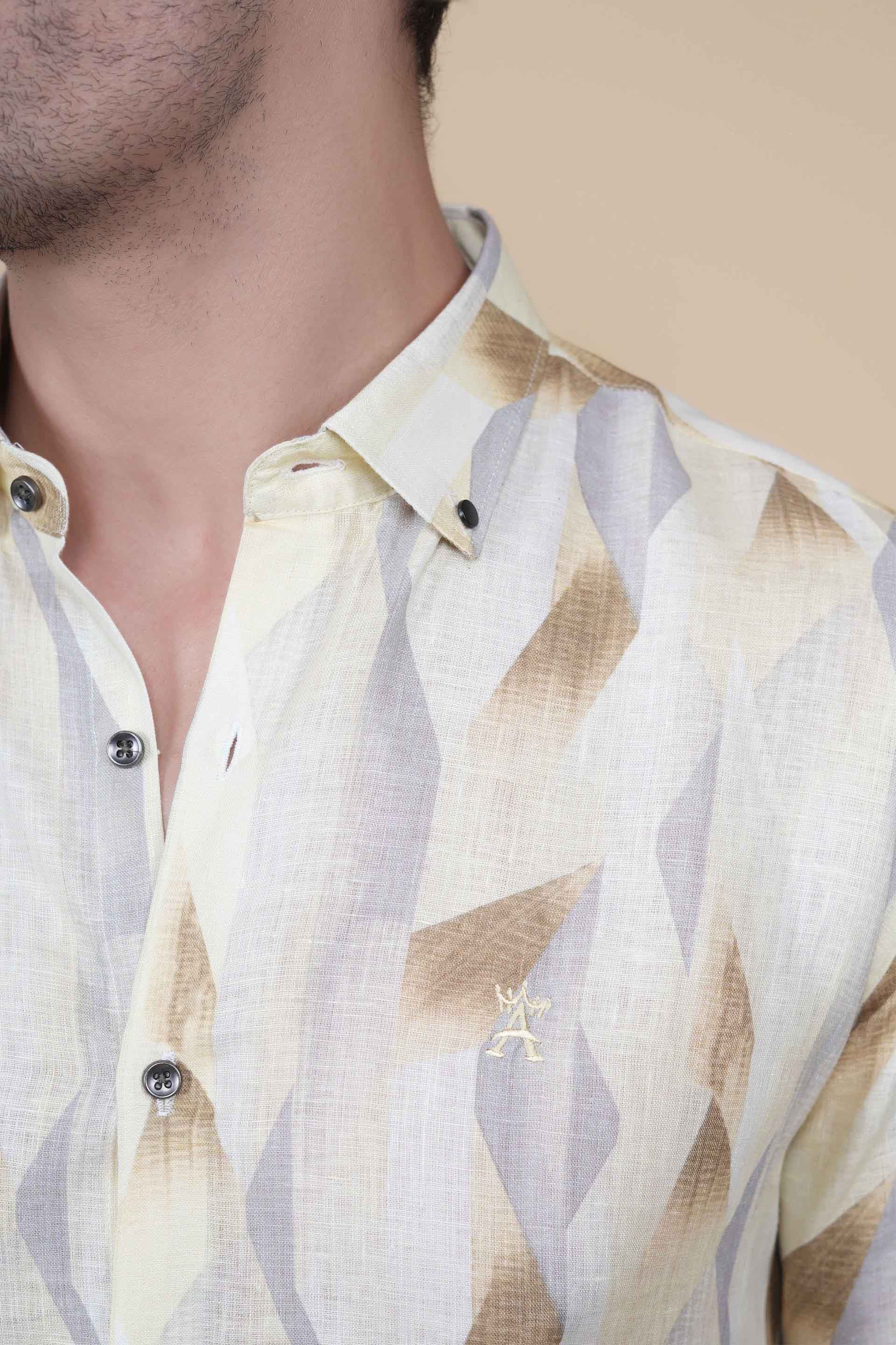 Marius Multi Linen Printed Shirt