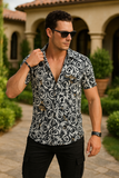 Legacy Green Viscose Print - Resort Shirt