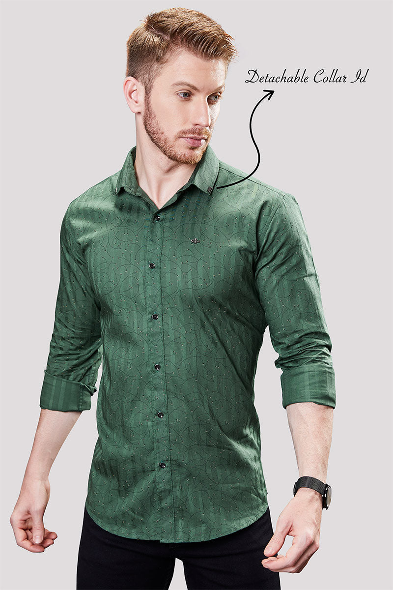 Murphy Green Stripe Print